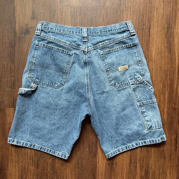 Wrangler Carpenter Denim Work Shorts – Men’s 33 – Utility Vintage Style - Picture 2 of 9